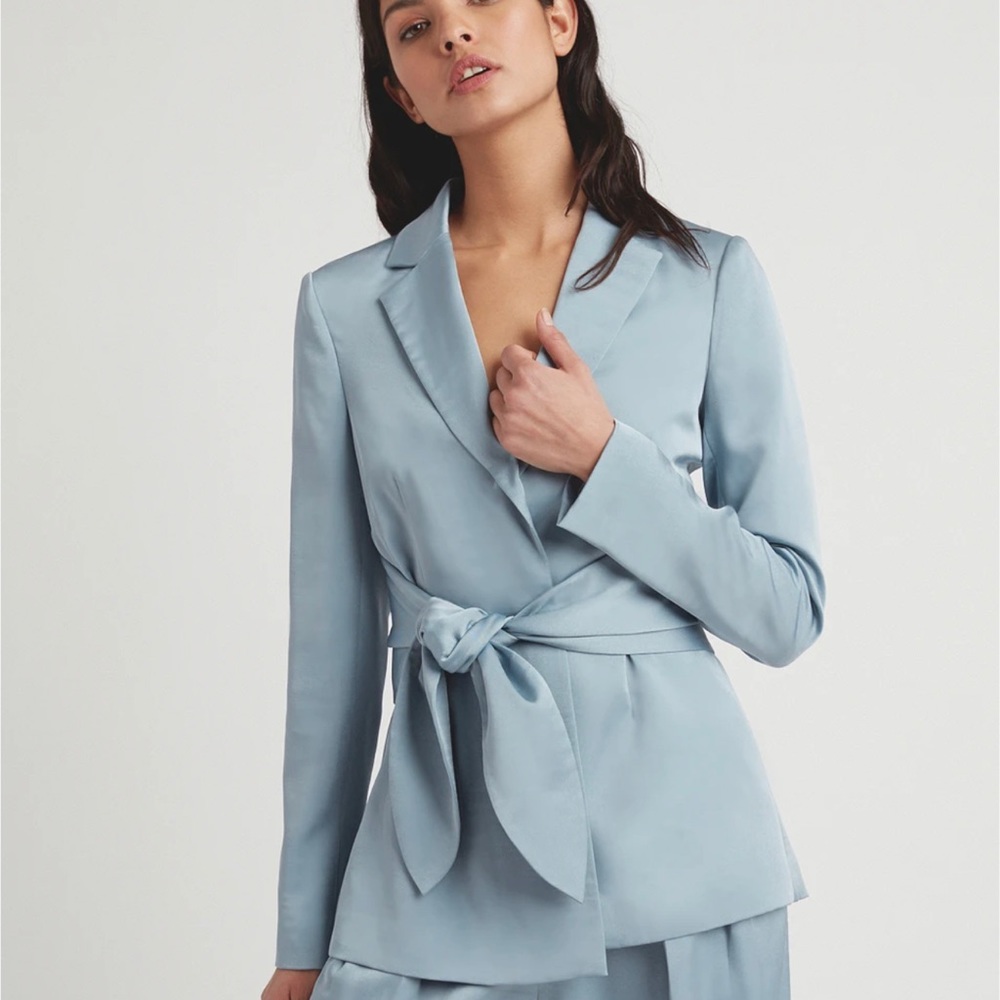 New Choosy light blue long sleeve Blazer. Size 6